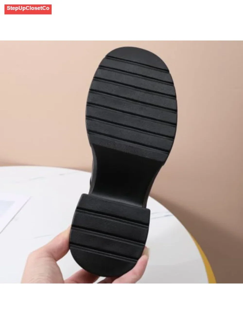 Women's Platform Chunky Heel Mary Jane Dress Shoes Work Pumps